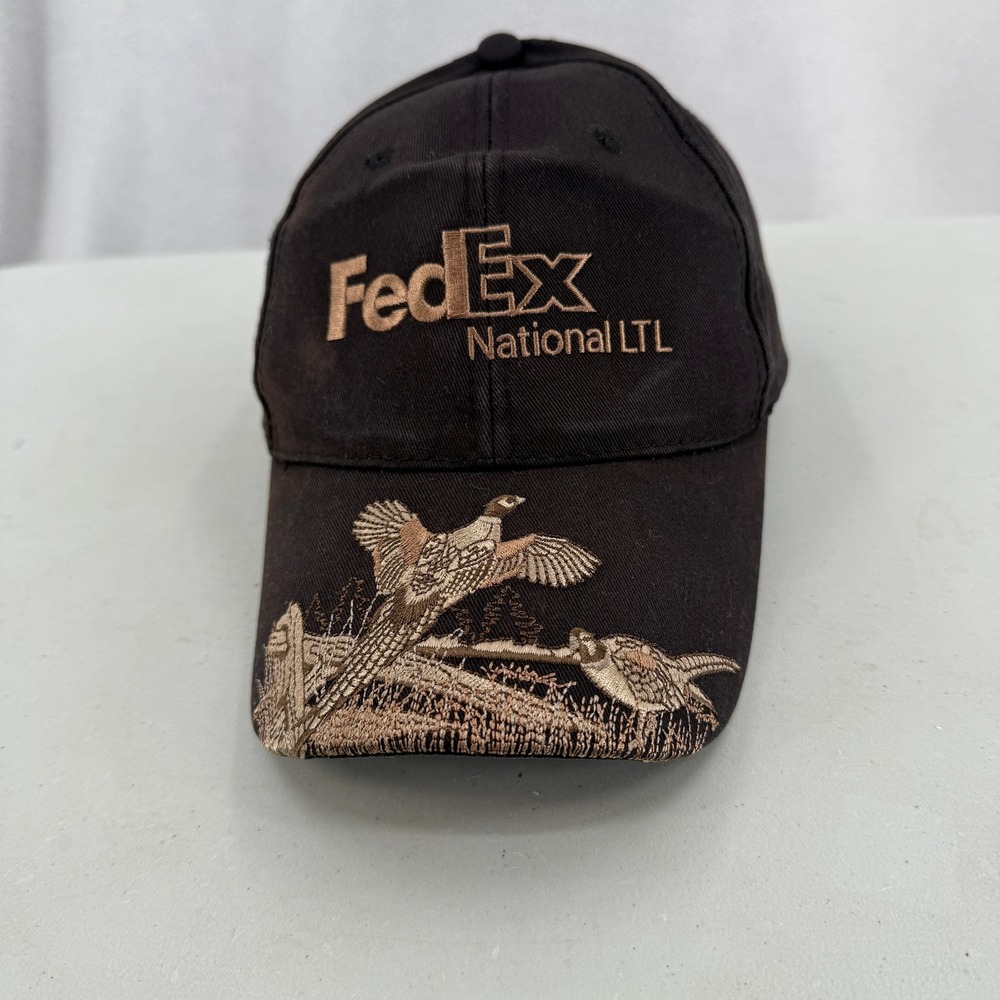 K-Products FedEx National LTL Hat Mens OSFA Black Embroidered Pheasant Cap
